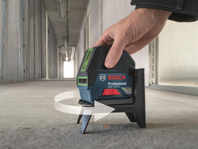 Bosch GCL 215-G Professional Self-Levelling Cross Line Laser Green