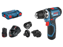 Load image into Gallery viewer, Bosch GSR 12V-15 Drill Driver with GFA12 Accessory Set 12V 2 x 2.0Ah Li-ion