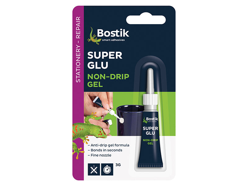 Bostik Superglue Non-Drip Gel Tube 3g