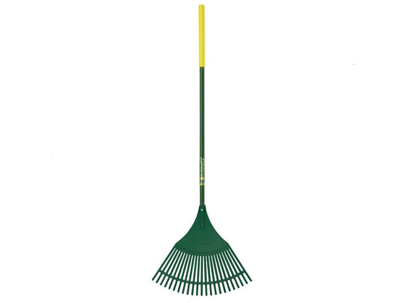 Bulldog Evergreen Plastic Leaf Rake Aluminium Shaft