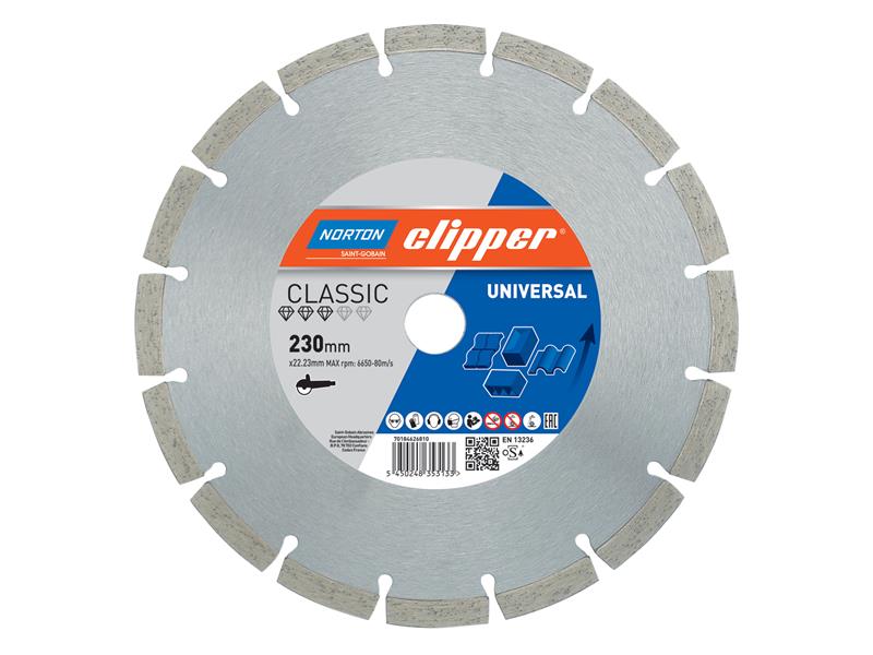 Norton Clipper Classic Universal Blue Diamond Blade