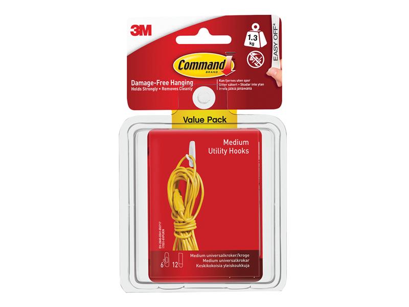 Command™ Medium Utility Hooks Value Pack (Pack 6)