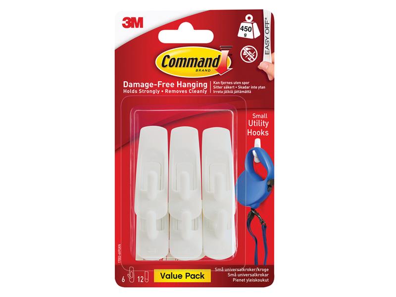 Command™ Small Utility Hooks Value Pack (Pack 6)