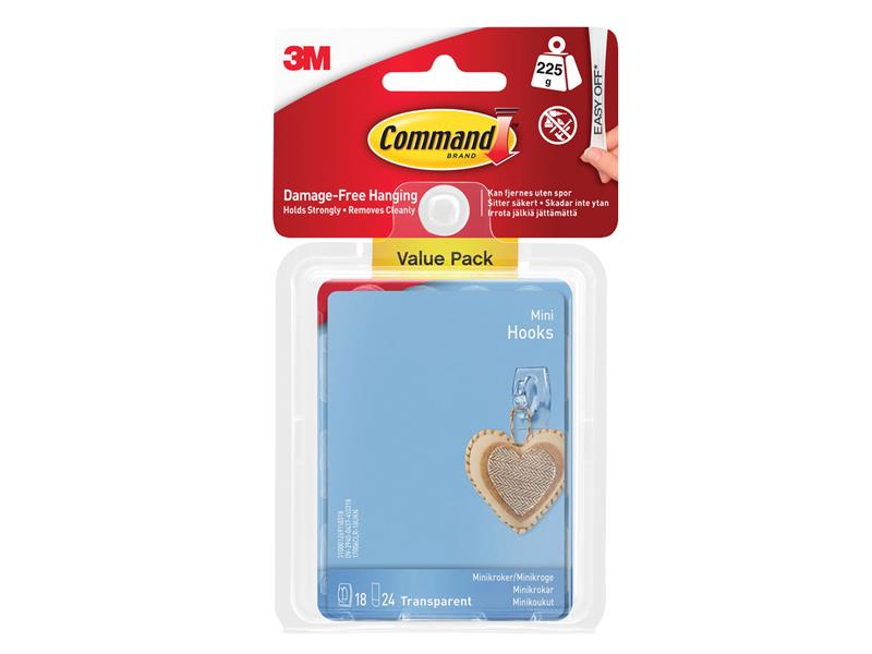 Command™ Clear Mini Hooks