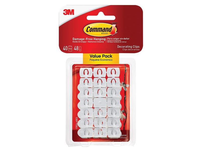 Command™ White Decorating Clips