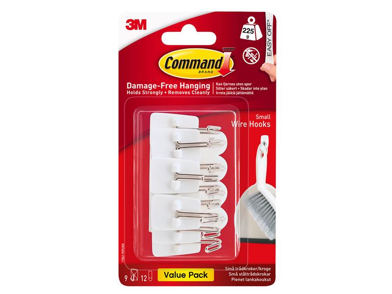 Command™ White Wire Hooks