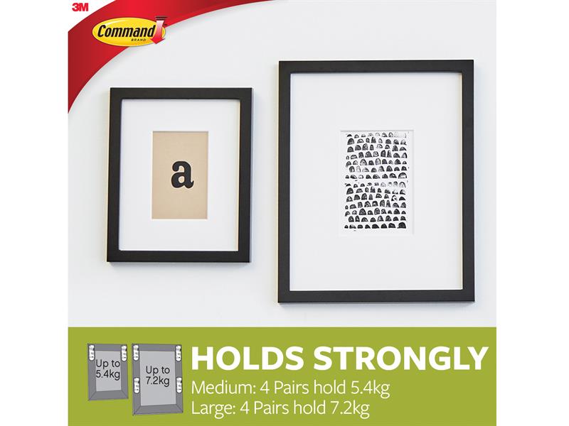 Command™ Picture Hanging Strips Set, Medium & Large (Pack 12)