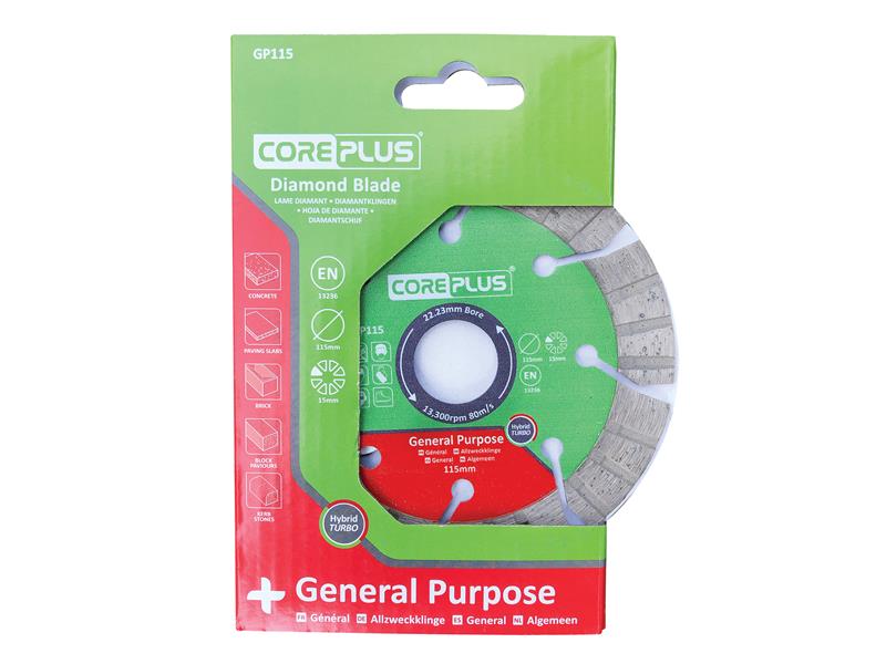 CorePlus General-Purpose Hybrid Turbo Diamond Blade