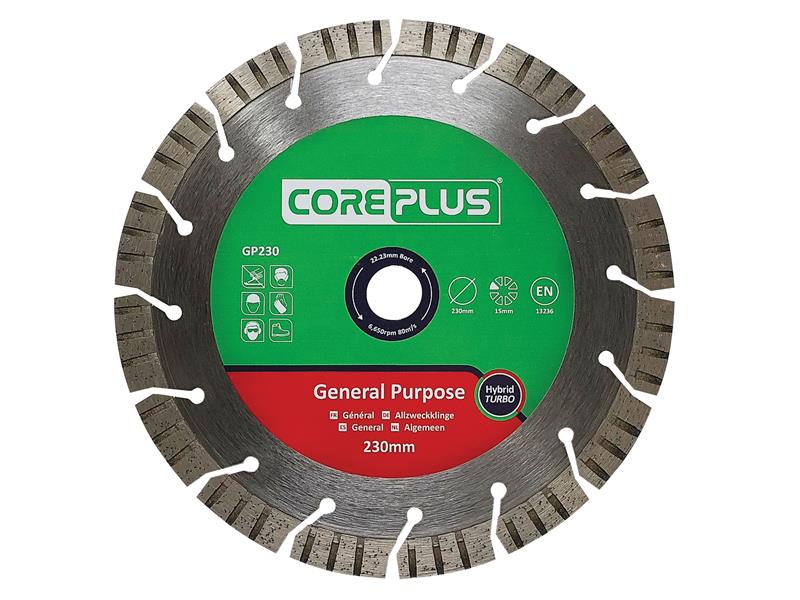 CorePlus General-Purpose Hybrid Turbo Diamond Blade