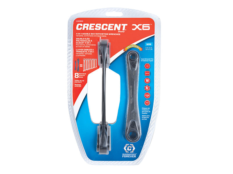 Crescent® X6™ Ratcheting Spanner Set, 2 Piece