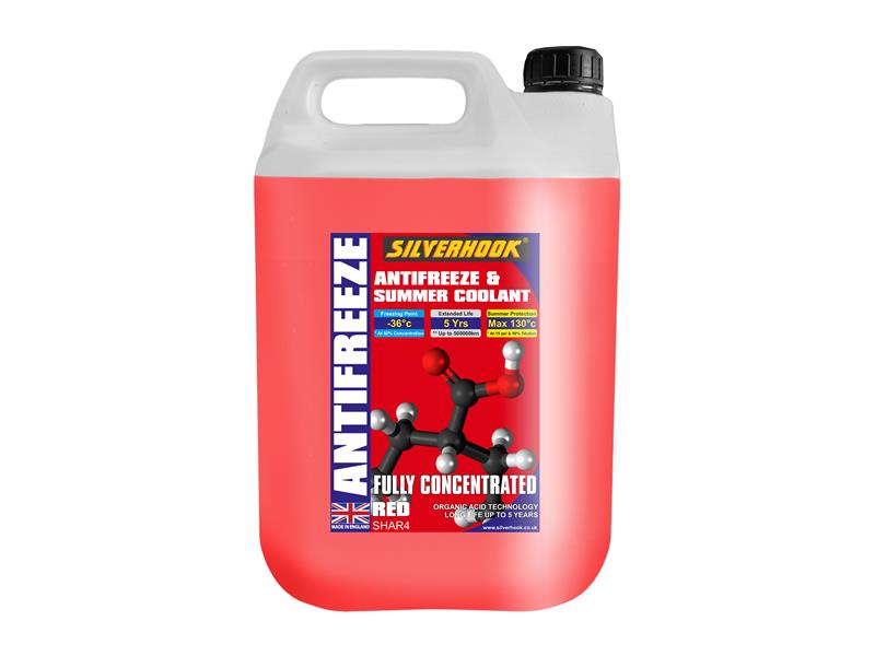 Silverhook Fully Concentrated Antifreeze O.A.T. Red