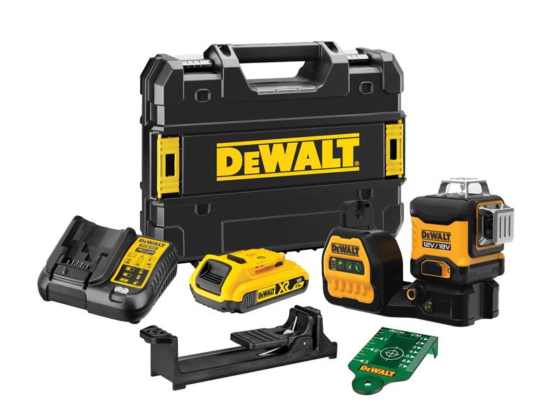 DEWALT DCE089 3 x 360° Green Multi-Line Laser