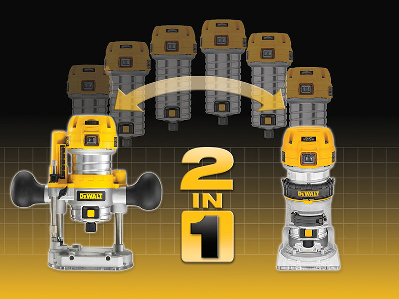 DEWALT D26204K Plunge & Fixed Base Router