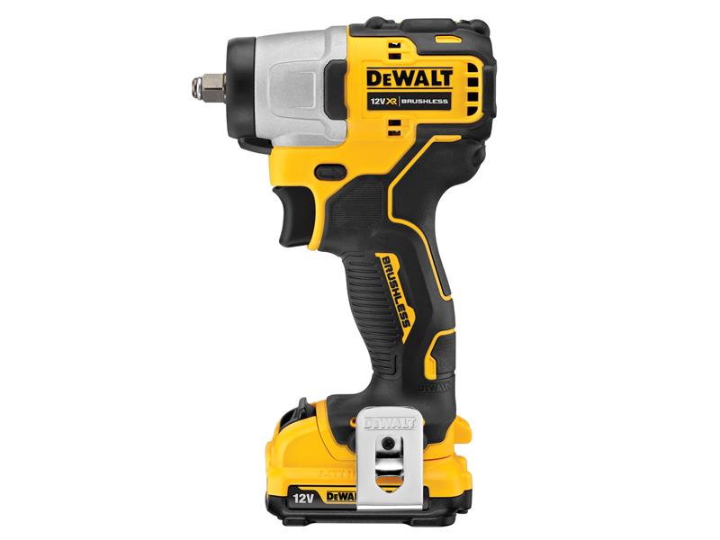 DEWALT DCF902D2 XR Brushless Sub-Compact 3/8in Impact Wrench 12V 2 x 2.0Ah Li-ion