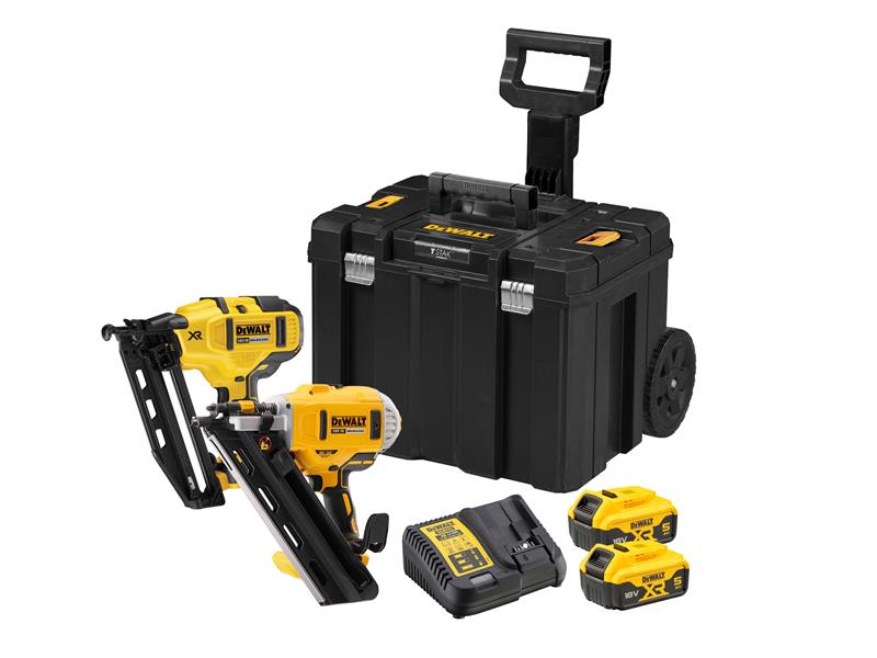 DEWALT DCK264P2T XR Nailer Twin Pack 18V 2 x 5.0Ah Li-ion