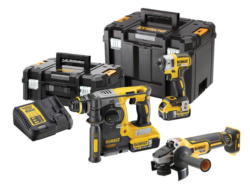 DEWALT DCK305P2T XR Brushless Triple Kit 18V 2 x 5.0Ah Li-ion