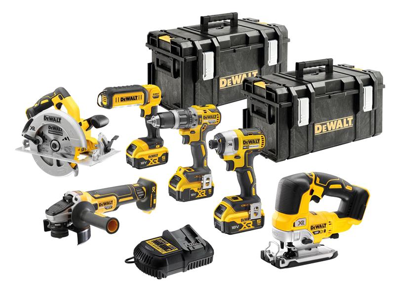 DEWALT DCK663P3 XR Brushless 6 Piece Kit 18V 3 x 5.0Ah Li-ion