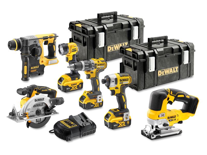 DEWALT DCK690P3T XR Brushless 6 Piece Kit 18V 3 x 5.0Ah Li-ion