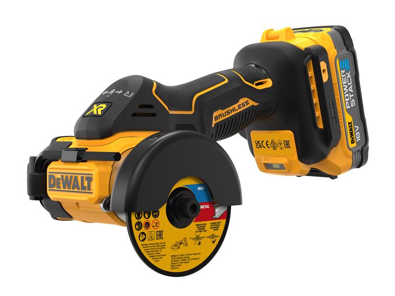 DEWALT DCS438E2T XR BL Cut Off Tool 18V 2 x POWERSTACK™ Li-ion