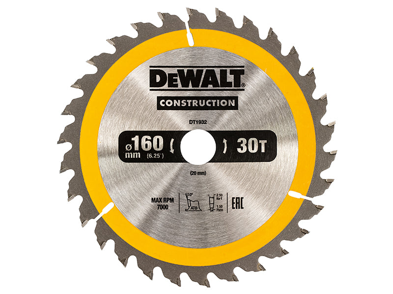 DEWALT Portable Construction Circular Saw Blade