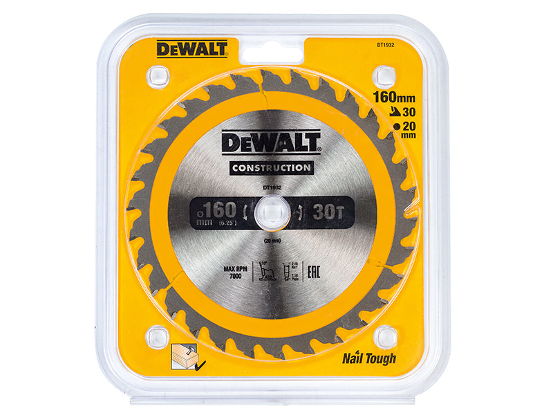 DEWALT Portable Construction Circular Saw Blade