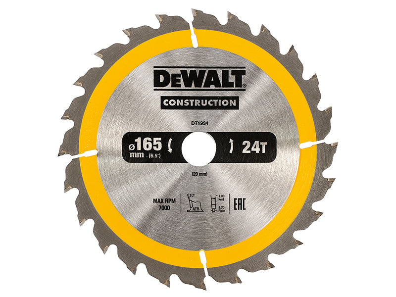 DEWALT Portable Construction Circular Saw Blade