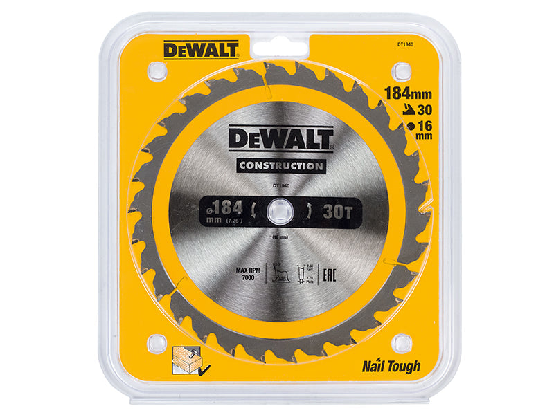 DEWALT Portable Construction Circular Saw Blade