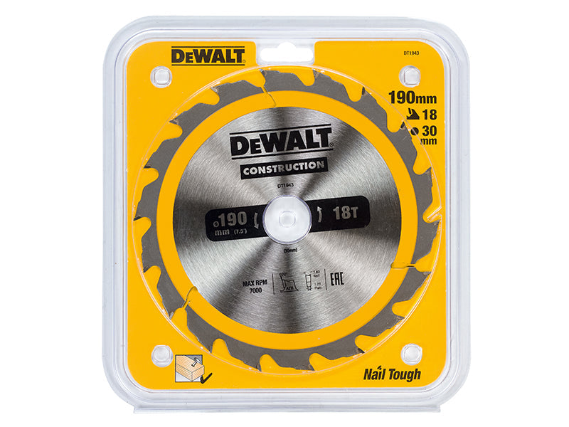 DEWALT Portable Construction Circular Saw Blade