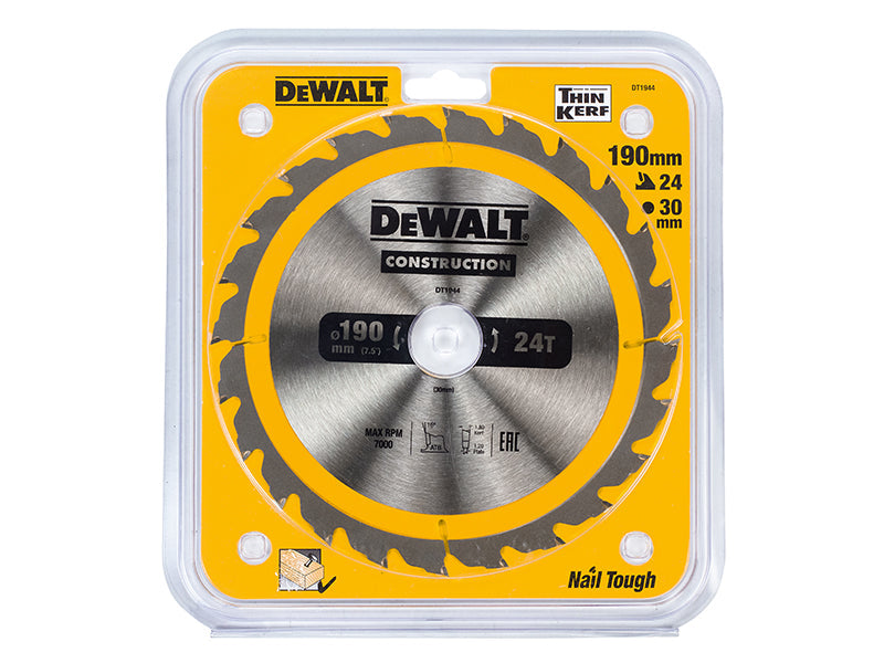 DEWALT Portable Construction Circular Saw Blade