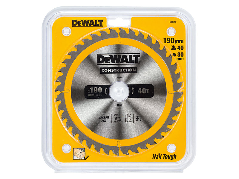 DEWALT Portable Construction Circular Saw Blade