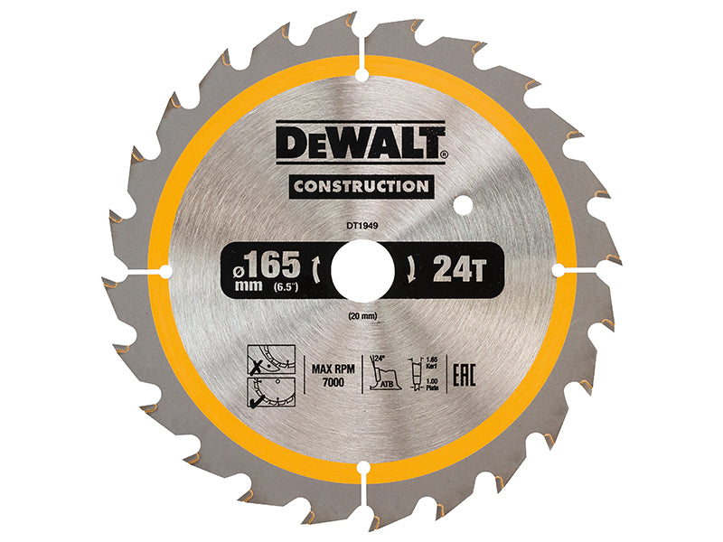 DEWALT Cordless Construction Trim Saw Blade