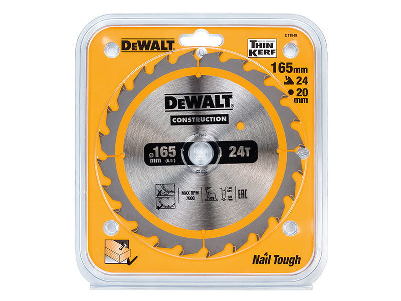 DEWALT Cordless Construction Trim Saw Blade