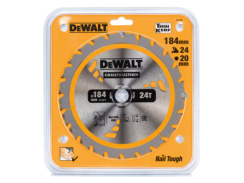 DEWALT Cordless Construction Trim Saw Blade