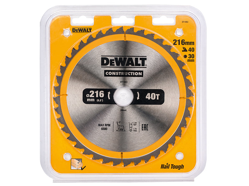 DEWALT Stationary Construction Circular Saw Blade