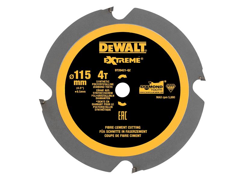 DEWALT DT20421 PCD Circular Saw Blade 115 x 9.5mm x 4T