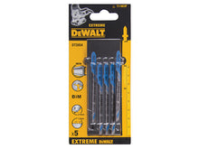 Load image into Gallery viewer, DEWALT HSS Metal Cutting Jigsaw Blades Pack of 5 T118EOF