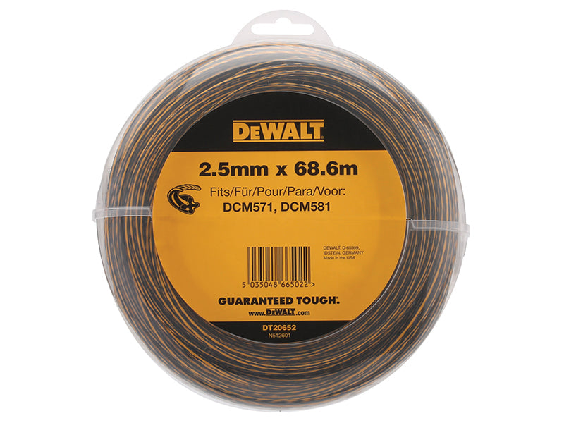 DEWALT DT20652 String Trimmer Line 2.5mm x 68.6m