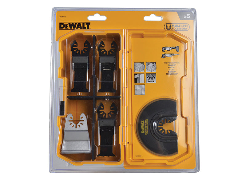 DEWALT DT20715 Multi-Tool Accessory Blade Set, 5 Piece