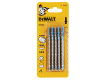 Load image into Gallery viewer, DEWALT HSS Metal Cutting Jigsaw Blades Pack of 5 T127D