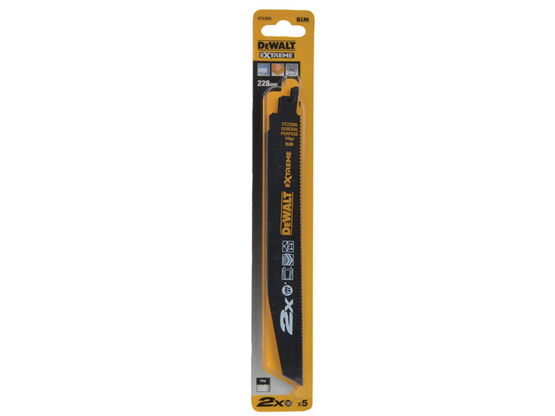 DEWALT 2X Life Reciprocating Blades, General Purpose