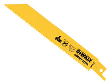 Load image into Gallery viewer, DEWALT Bi-Metal General Purpose Reciprocating Blade 152mm x 10 TPI (Pack 5)