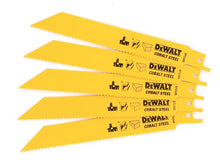 Load image into Gallery viewer, DEWALT Bi-Metal General Purpose Reciprocating Blade 152mm x 10 TPI (Pack 5)