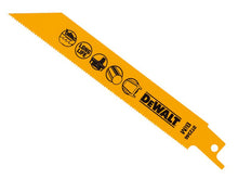 Load image into Gallery viewer, DEWALT Bi-Metal Reciprocating Blade for Metal Cordless 152mm x 18 TPI (Pack 5)