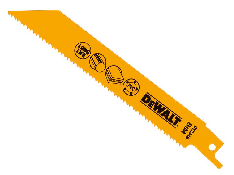 DEWALT Bi-Metal Reciprocating Blades, Plastic & Pipes