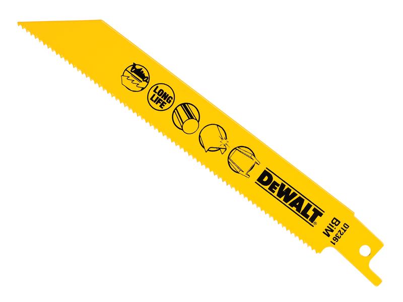 DEWALT Bi-Metal Reciprocating Blades, Metal Cutting