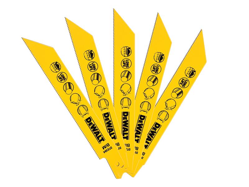 DEWALT Bi-Metal Reciprocating Blades, Metal Cutting