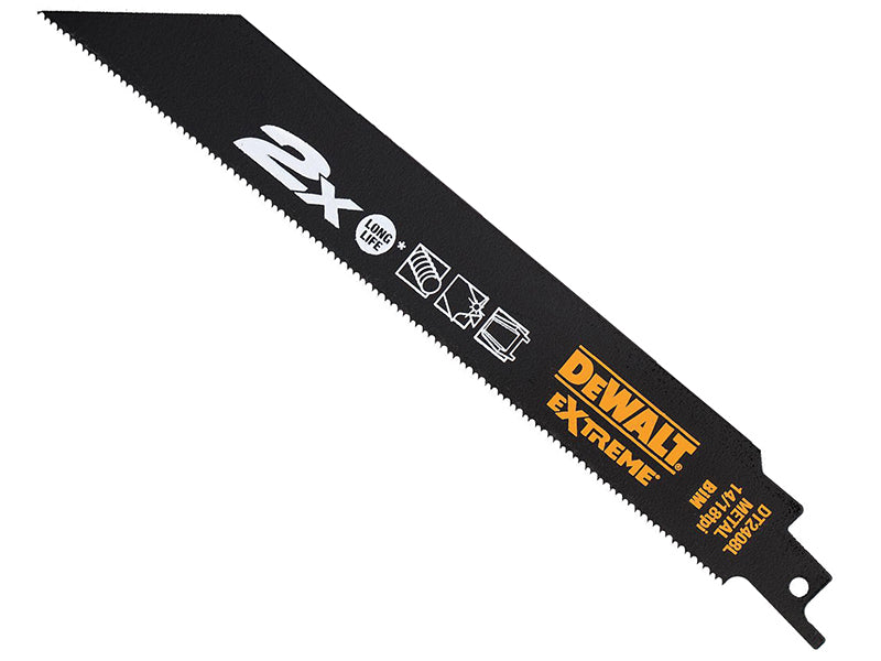 DEWALT 2X Life Reciprocating Blade, Metal Cutting