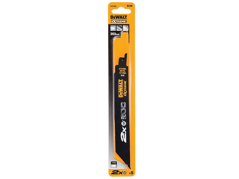 DEWALT 2X Life Reciprocating Blade, Metal Cutting