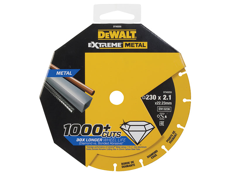 DEWALT Extreme Metal Cut Off Saw Blade 230 x 22.23 x 2.10mm