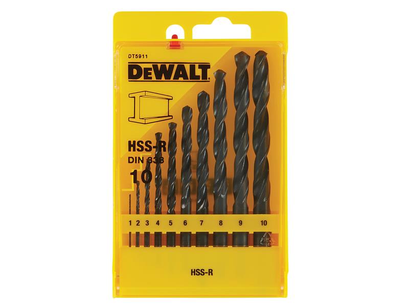 DEWALT HSS-R Jobber Drill Bit Set